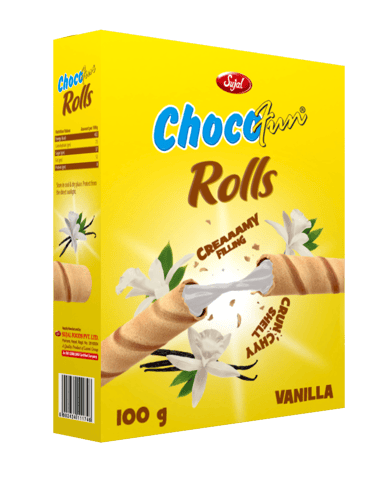 Chocofun Rolls-Vanilla (100 grams)