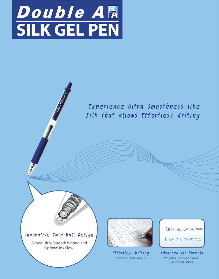 Double A SIlk Gel Pen