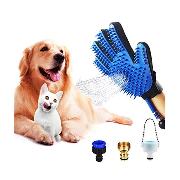 Pet Shower Sprayer and Grooming Glove