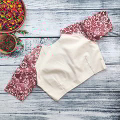 Dhinam-Mellow Mauve-Readymade Blouse