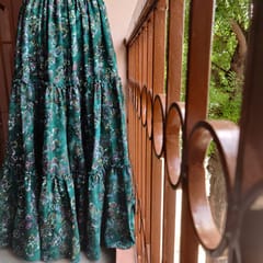 Dhinam-Batik Tiered Skirt