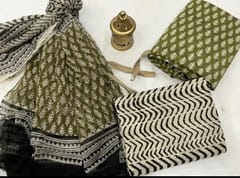 Sri Boutique - Hand Block Printed Mulmul Cotton Salwar Suit