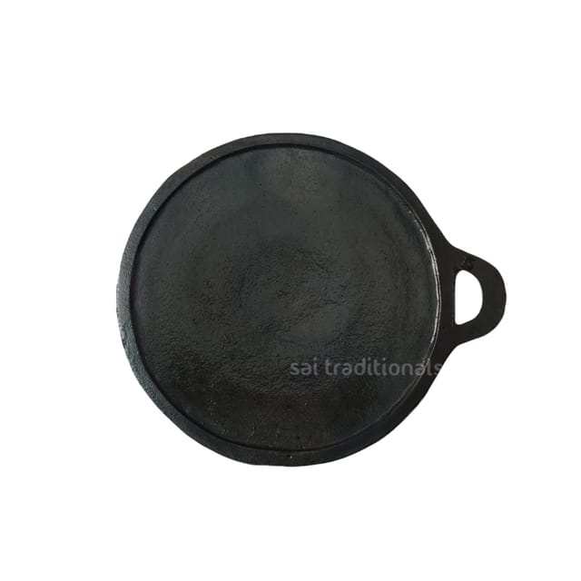 Sai Traditionals - Cast Iron Special Grinding Dosa Tawa (Single Handle) - 10 inches & 11 inches