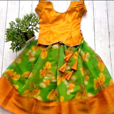 Babbles - Customised Skirt Top/ Pavadai Plouse Sets