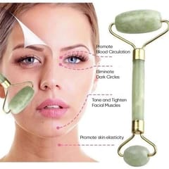 Nayaa Organics-Green Aventurine Facial Roller with Gua Sha & Face Serum