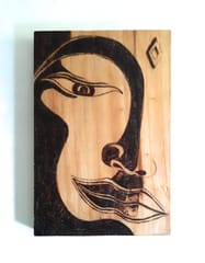 ARTium- Pyrography on Wood- Buddha