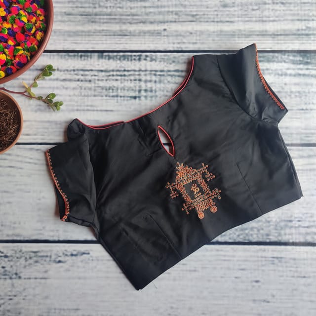 Dhinam-Chariot Kolam-Readymade Blouse