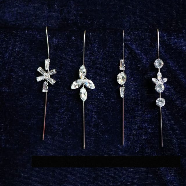 Abarnika- AD stone single western earcuff