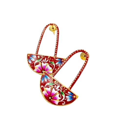 Abarnika  - Handpainted handbag earrings