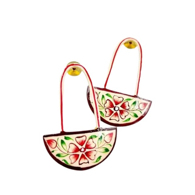 Abarnika  - Handpainted handbag earrings