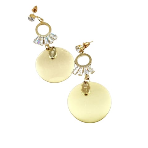 Abarnika  -  Gold coined western earrings