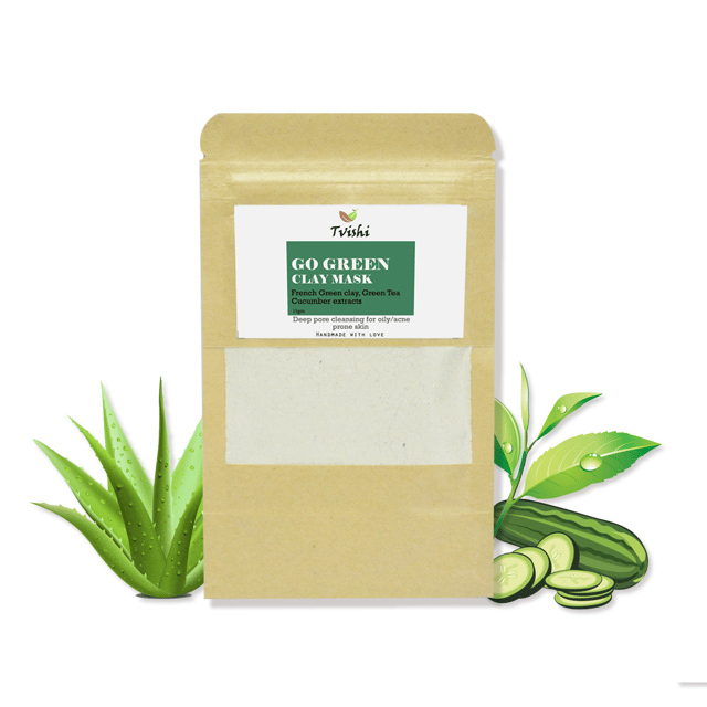 Tvishi Handmade -  Go Green Clay Mask  - 50gms