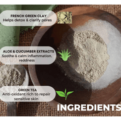 Tvishi Handmade -  Go Green Clay Mask  - 50gms