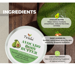 Tvishi Handmade -  Avocado Body Butter - Normal skin - 50 gms & 100 gms