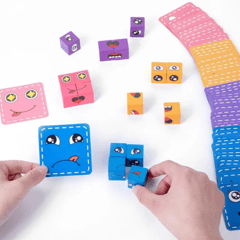 Face changing cubes