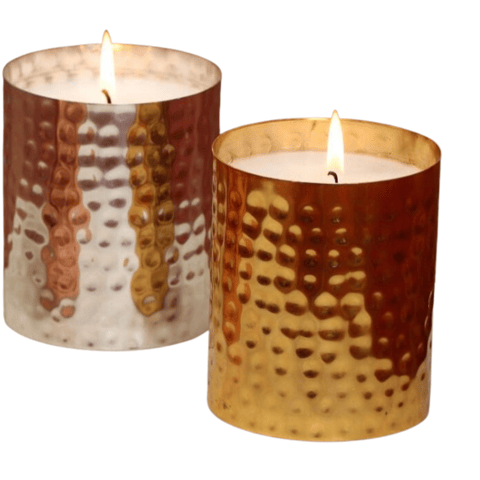 Metal Candles Container( Set of 2 )