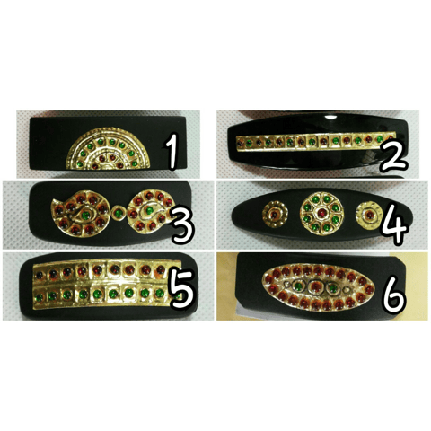 Hair Clips With Tanjore Paintings