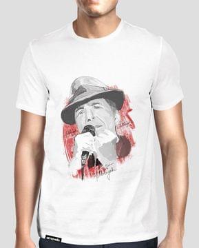 Cohen Hallelujah Round Neck T-Shirt Cohen Hallelujah Round Neck T-Shirt