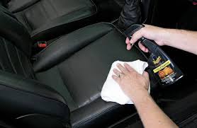Car leather cleaning