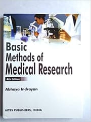 Basic Methods of Medical Research 4th Edition 2018 Abhaya Indrayan