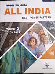 All India NEET PGMEE Pattern Volume-2 ( 2015-2011 ) By Mudit Khanna