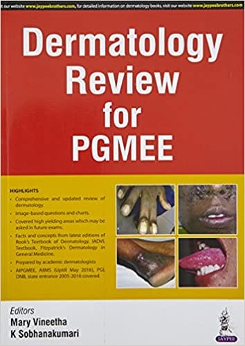 Dermatology Review For Pgmee 1st Edition 2016 by Mary Vineetha