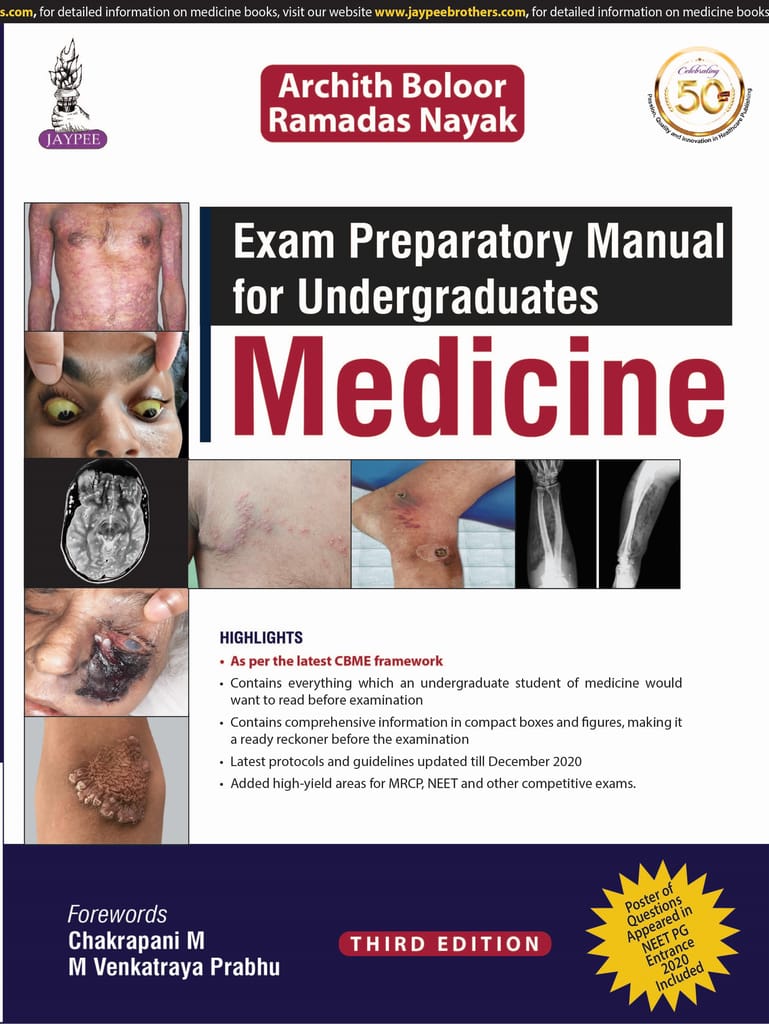 Exam Preparatory Manual for Undergraduates Medicine 3rd Edition 2021 by Archith Boloor & Ramdas Nayak