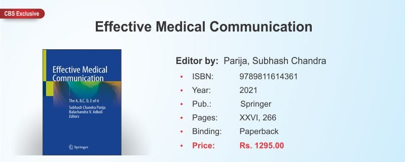Effective Medical Communication 2021 by Subhash Chandra, Parija