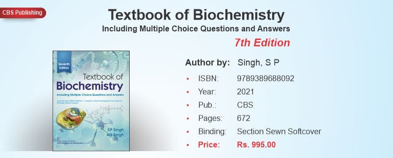 Textbook of Biochemistry 7th Edition 2021 by SP Singh