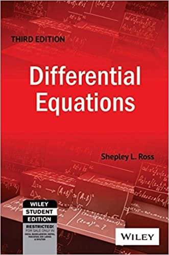 Differential Equations 3rd Edition 2007 by Shepley L. Ross