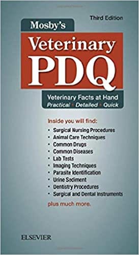 Mosby's Veterinary PDQ 3rd Edition 2018 By Sirois