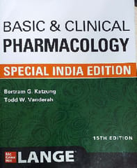 Basic & Clinical Pharmacology 15th Edition 2021 (special India Edition) by Bertram G Katzung and Todd w Vanderah