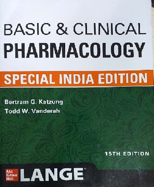Basic & Clinical Pharmacology 15th Edition 2021 (special India Edition) by Bertram G Katzung and Todd w Vanderah