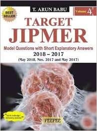 Target JIPMER (2017-2018 ) Volume 4 by T. Arun babu