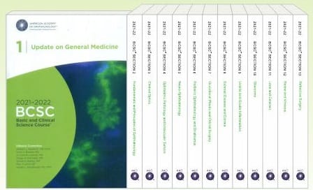 2021-22 Basic and Clinical Science Course (BCSC) and Complete Print 1 to 13 Volume set By AAO