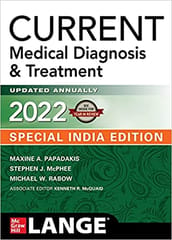 Current Medical Diagnosis and Treatment (Special India Edition) 61st Edition 2022 By Maxine A. Papadakis