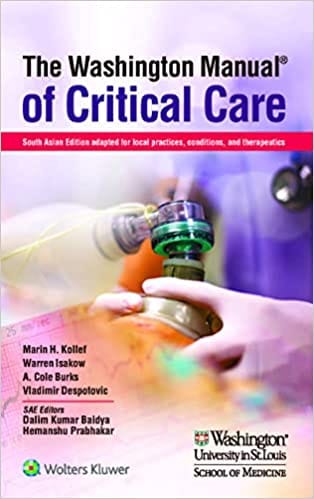 The Washington Manual of Critical Care (South Asian Edition) 2022 By Kollef