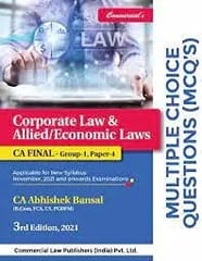Mcqs Corporate Law And Allied /Economic Laws 3rd Edn  2021 By CA Abhishek Bansal