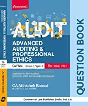 Advanced Auditing & Professional Ethic Question Book8th Edn July 2021 By CA Abhishek Bansal
