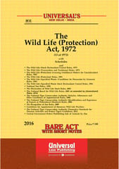 Wild Life (Protection) Act 1972 Alongwith Allied Rules By Bare act