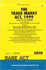 Trade Marks Act 1999 With Rules 2017 By Bare act