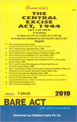 Central Excise Act 1944 With Appeal Rules Cenvat Rules And Allied Rules By Bare act