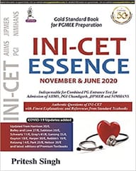 INI- CET Essence November & June 2020 by Pritesh Singh