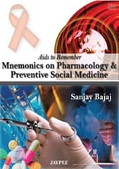 Aids To Remember Mnemonics On Pharmacology & Preventive Social Medicine 1st Edition By Bajaj