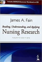 Reading Understanding And Applying Nursing Research With Cd-Rom 4th Edition By Fain James A