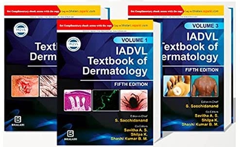 IADVL Textbook Of Dermatology (Set of 3 Volumes) 5th Edition 2022