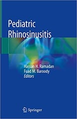 Pediatric Rhinosinusitis 2020 By Ramadan Publisher Springer