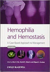 Hamophilia & Hemostasis 2nd Edition 2013 By Ma Publisher Wiley