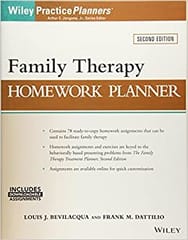 Family Therapy Homework Planner 2nd Edition 2010 By Bevilacqua Publisher Wiley