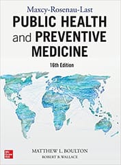 Maxcey Rosenau Last Public Health & Preventive Medicine 16th Edition 2021 By Wallace